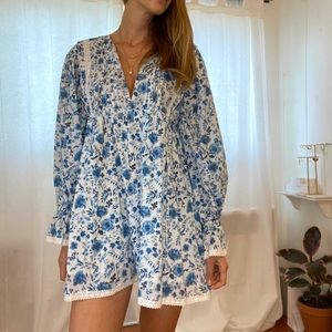 Maurie and Eve Blue Floral Summer Dress